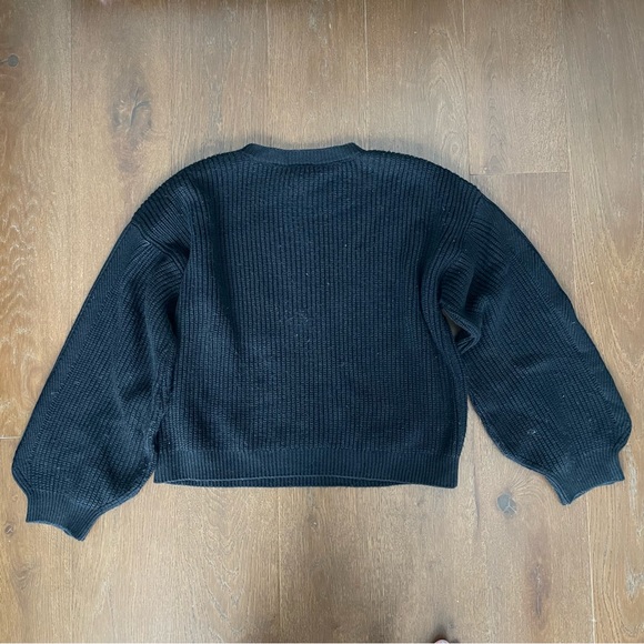 Topshop Black Embroidered Sweater - Picture 4 of 6